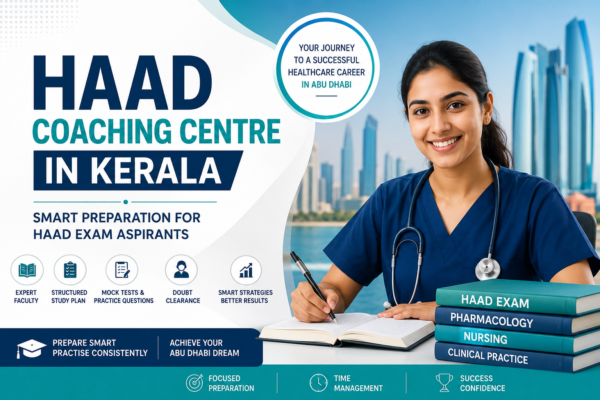 HAAD Coaching Centre in Kerala Smart Preparation for HAAD Exam Aspirants give a cover pic for thuis